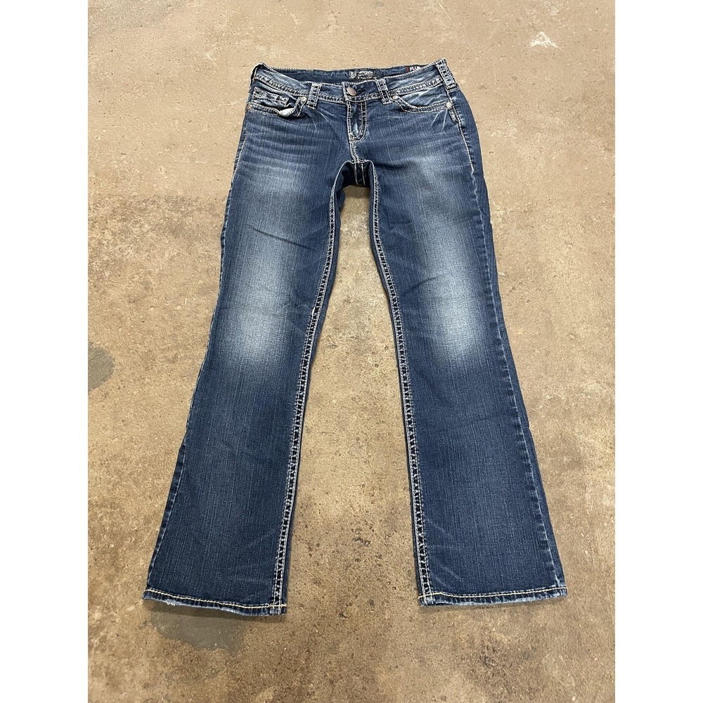 Silver Jeans Co. Jeans Womens 30x31 Medium Wash Suki Mid Slim Boot Stretch Denim